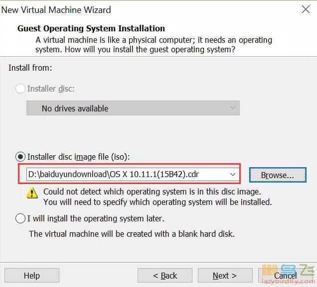 windows VM12虚拟机安装苹果系统(Mac OX 10.11)