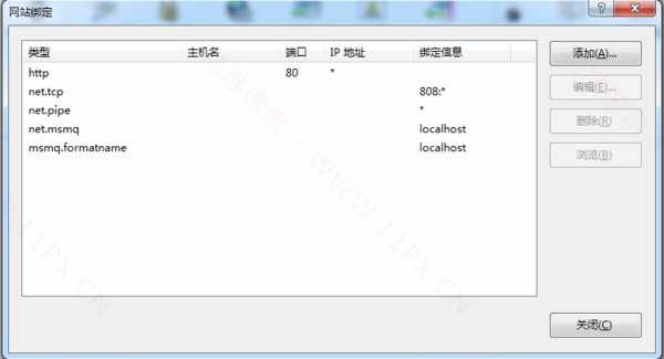 IIS多个协议 显示一个问号如何修复？