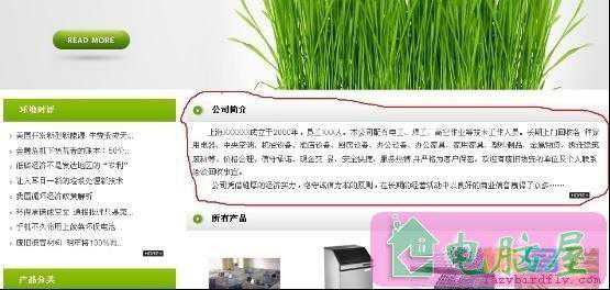 织梦网站首页调用单页栏目内容