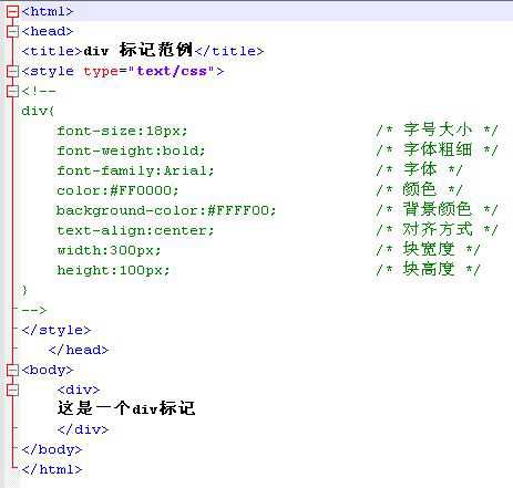 CSS DIV标记:DIV标签的用法教程
