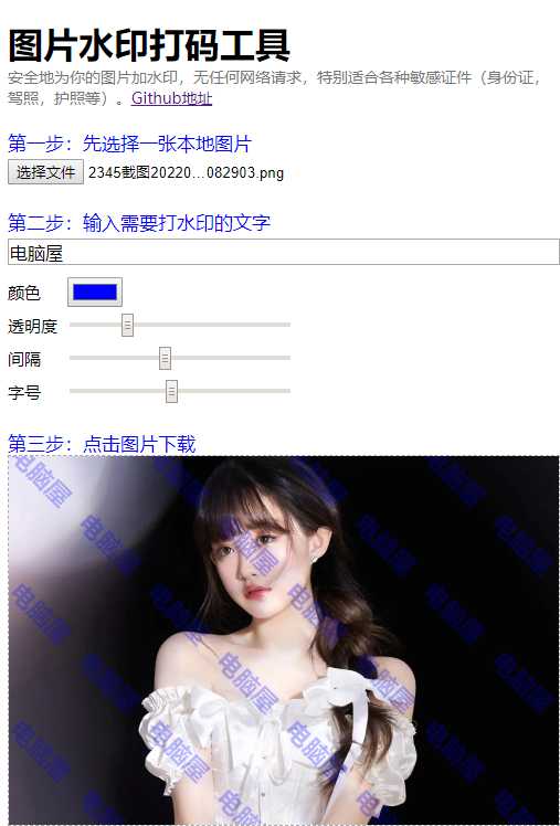 【亲测】PHP源码，图片在线水印打码工具